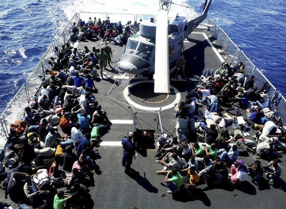 In arrivo a Reggio 629 migranti superstiti