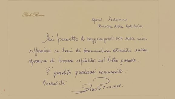 Paolo Romeo scrive dal carcere: «Non sono un massone»