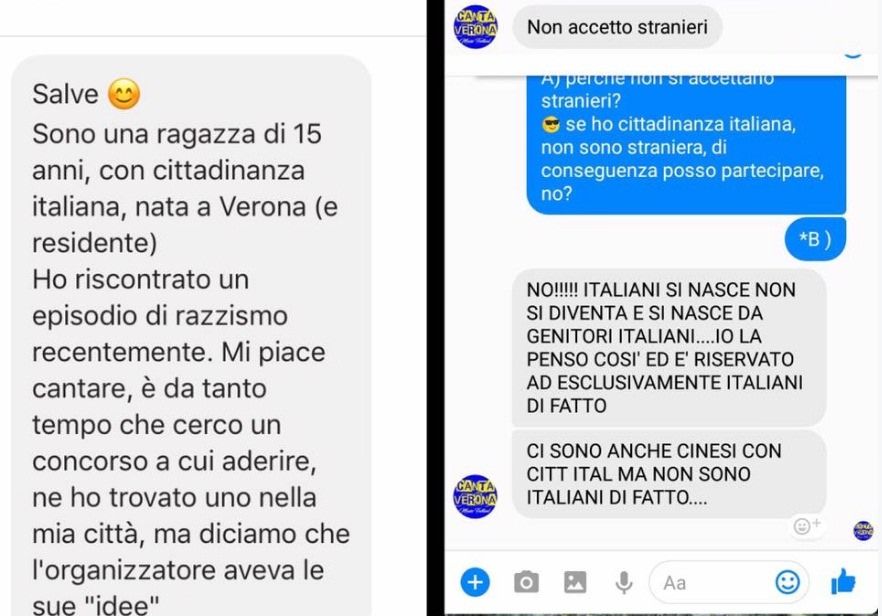 «La 15enne esclusa a Verona venga a cantare a Crotone»