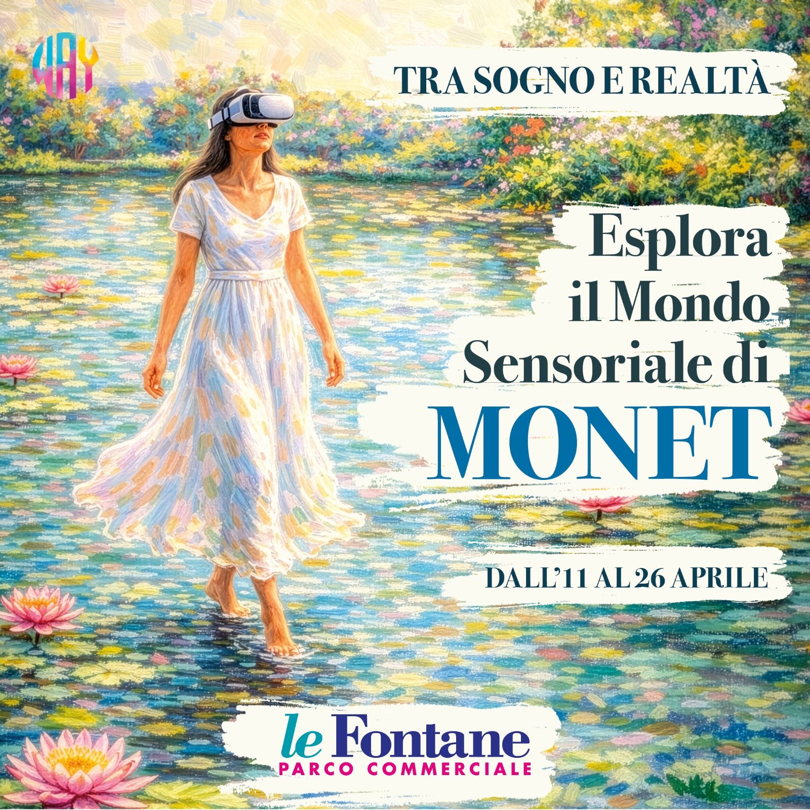 Da sabato 11 Aprile l’arte di Monet prende vita in una mostra immersiva che ne celebra il centenario