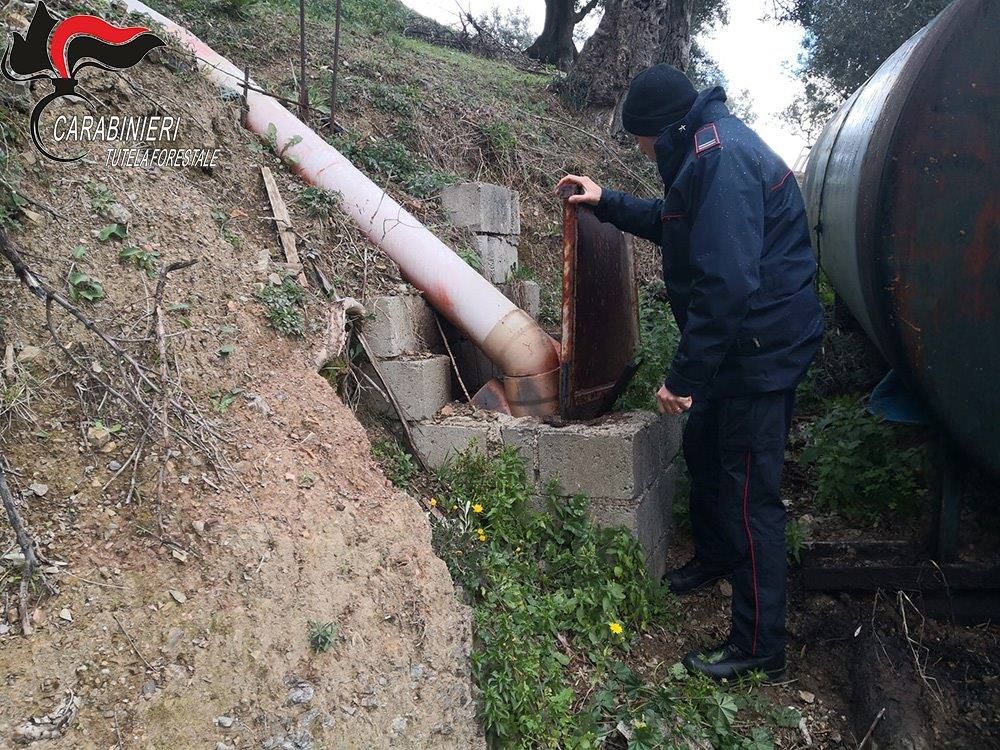 Liquami in un torrente a Rossano, denunciato il titolare di un frantoio