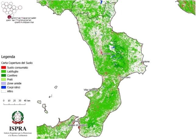 In due anni la Calabria ha perso oltre il 5% del suo suolo