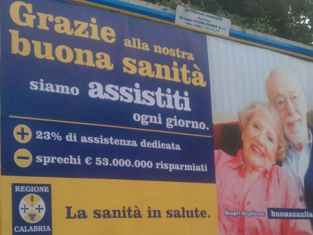 Cgil: «Ingannevole» la campagna pubblicitaria sulla sanità calabrese