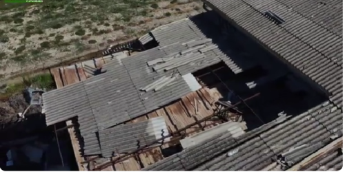 capannone eternit discarica isca