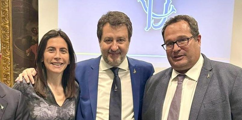Lega, Matteo Salvini in videocollegamento con il direttivo regionale di Reggio Calabria