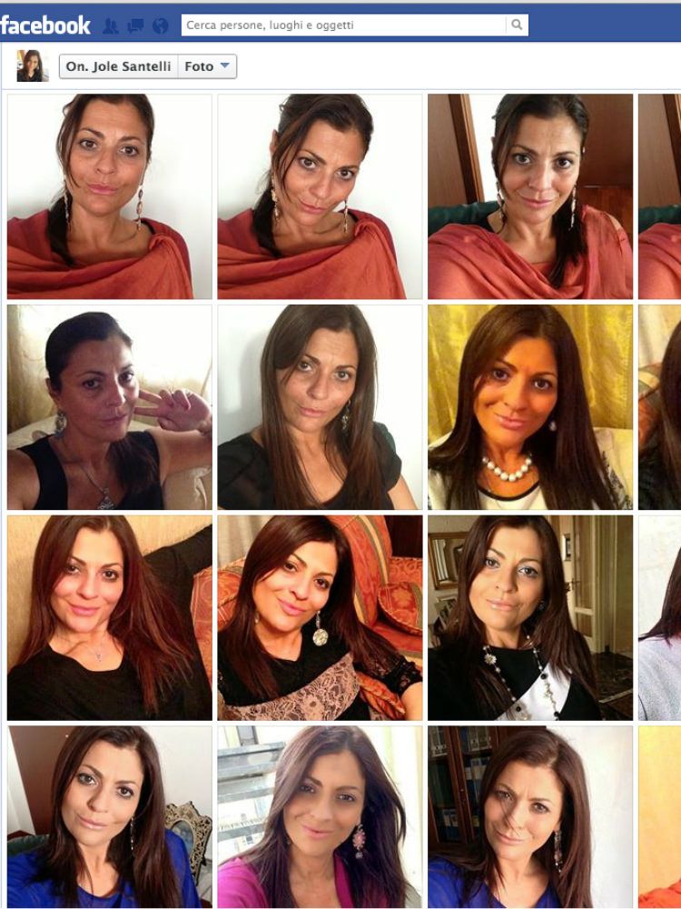 La passione di Jole per l`autoscatto