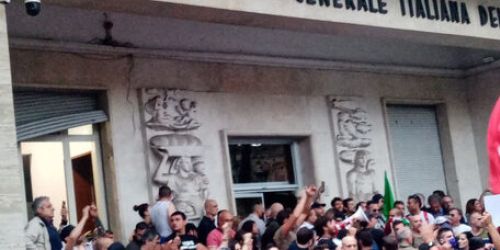 manifestazione cgil no green pass