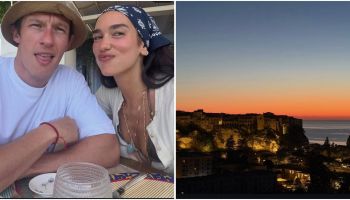 Dua Lipa incantata dall’Italia, sui social pubblica il tramonto di Tropea