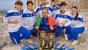 Atene, trionfo internazionale per il team di wushu-sanda del maestro Scozzafava