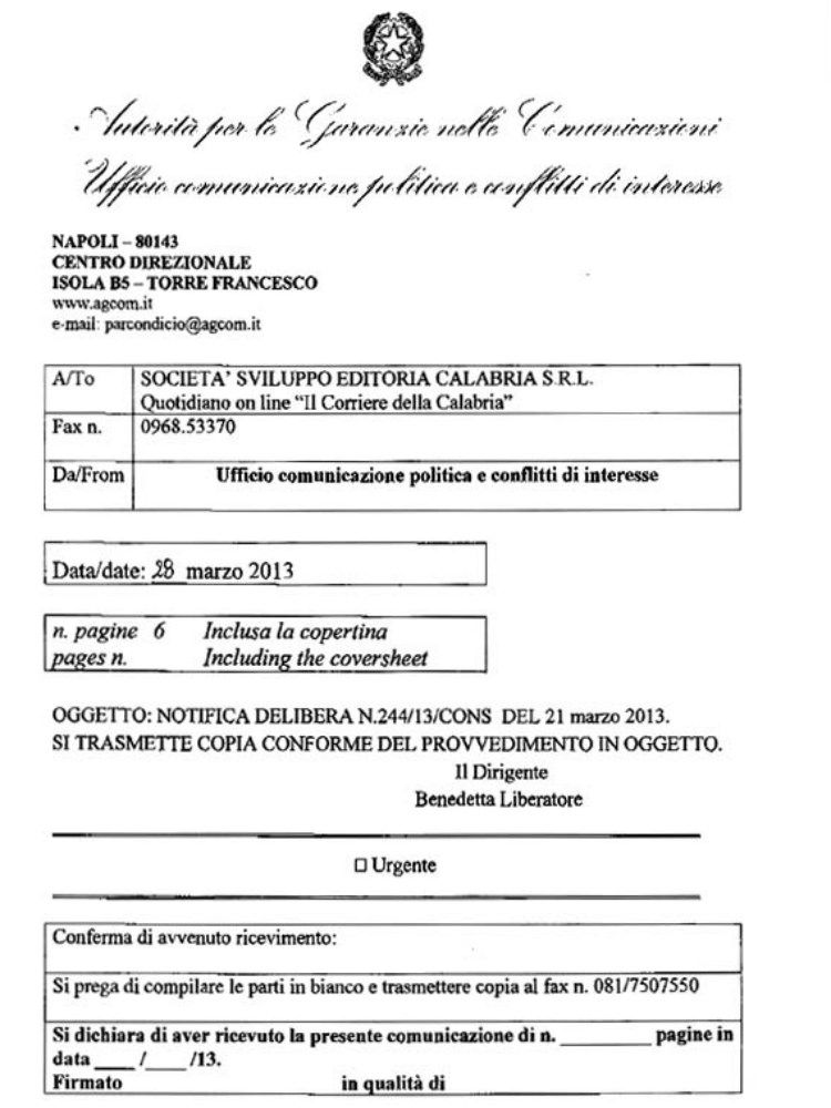 La pubblicità senza committente e il rilievo dell`Agcom