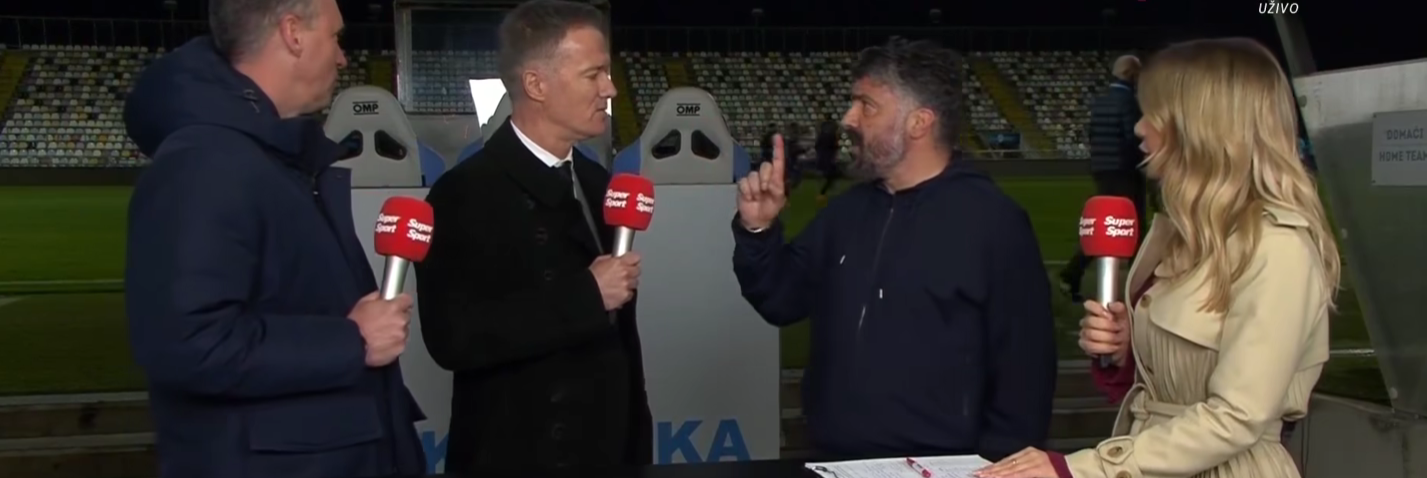 Gattuso litiga in tv con un commentatore: «Porta rispetto» – VIDEO