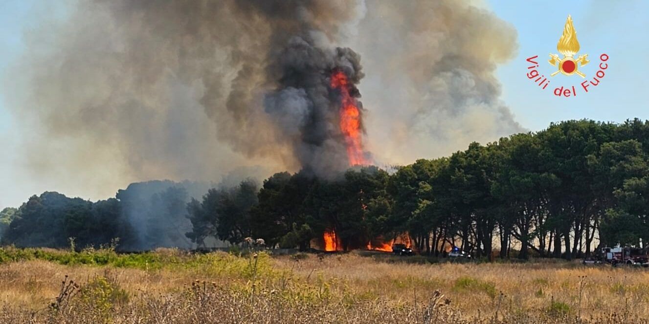 Crotone, incendi in tutta la provincia