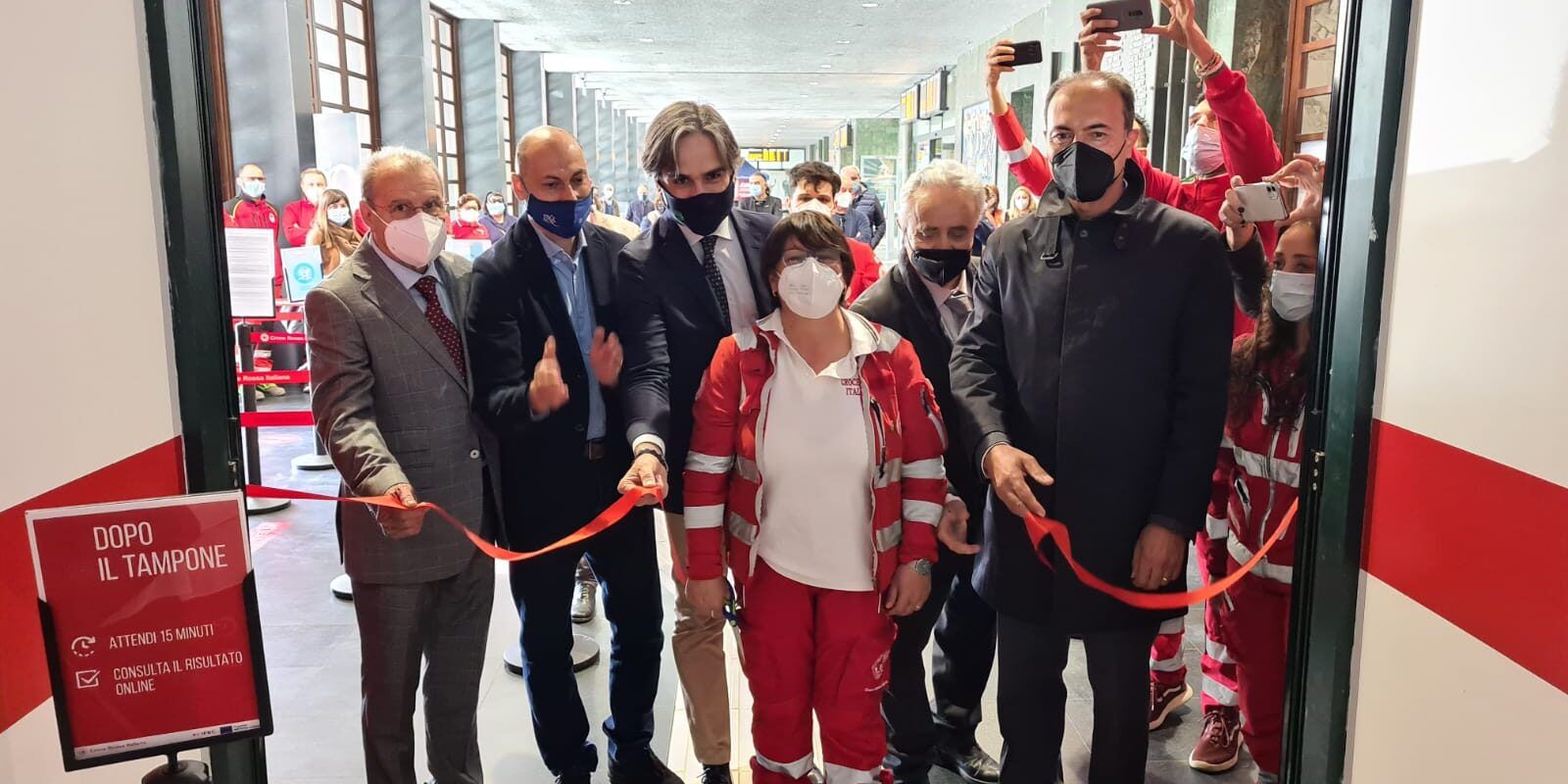 Reggio, inaugurato il nuovo centro tamponi gestito dalla Croce Rossa