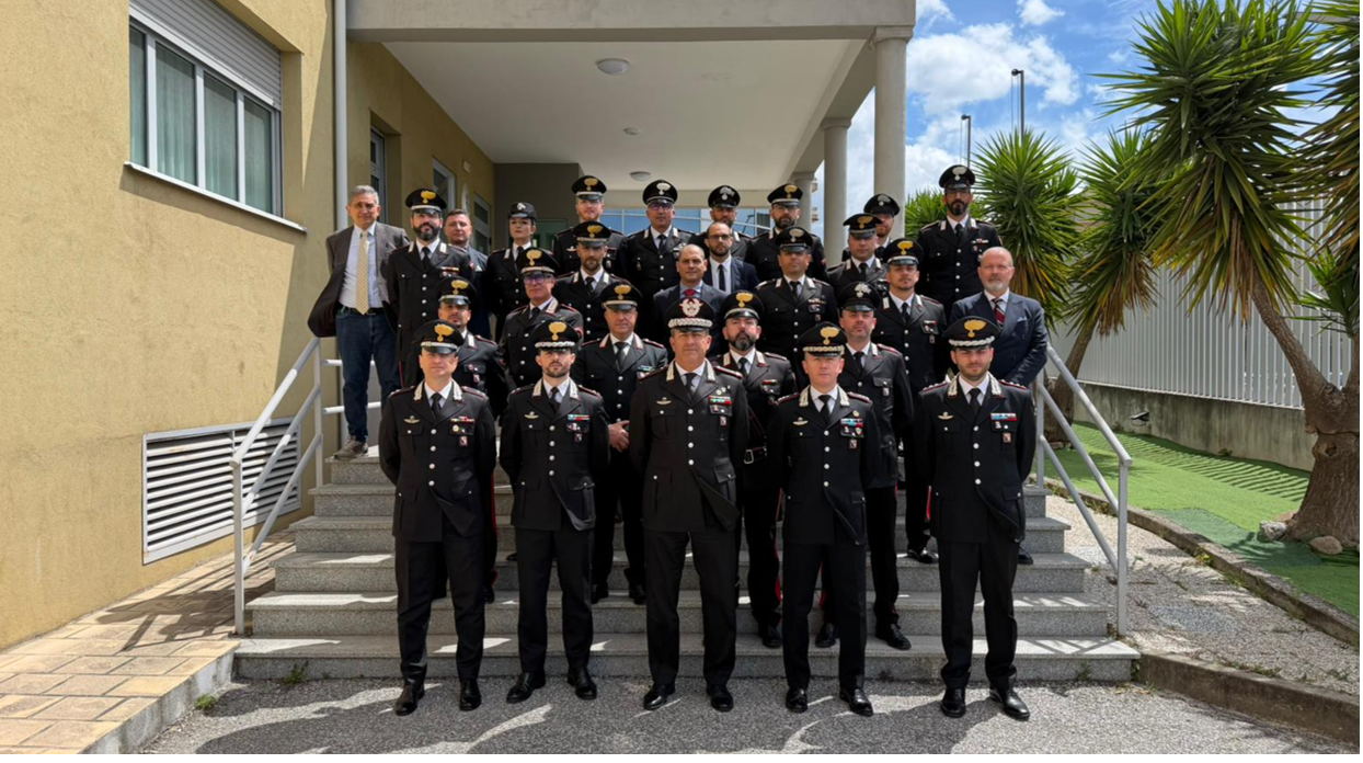 Il generale Pellegrino in visita al Gruppo Carabinieri di Lamezia Terme