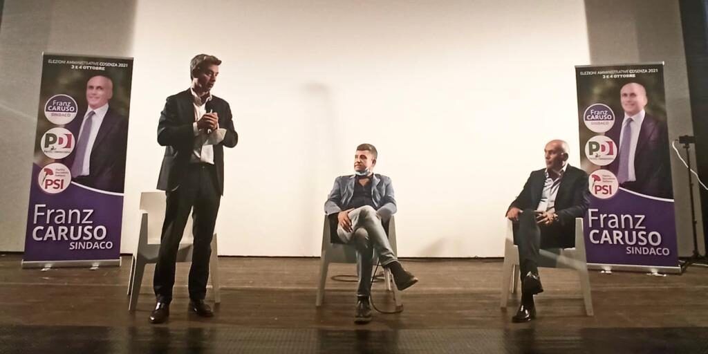 Cosenza, il ministro Orlando a sostegno di Franz Caruso