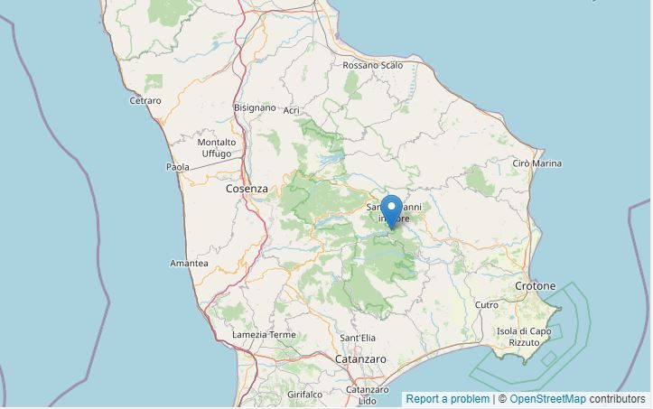 Sisma nel Crotonese, scossa di magnitudo 2.7