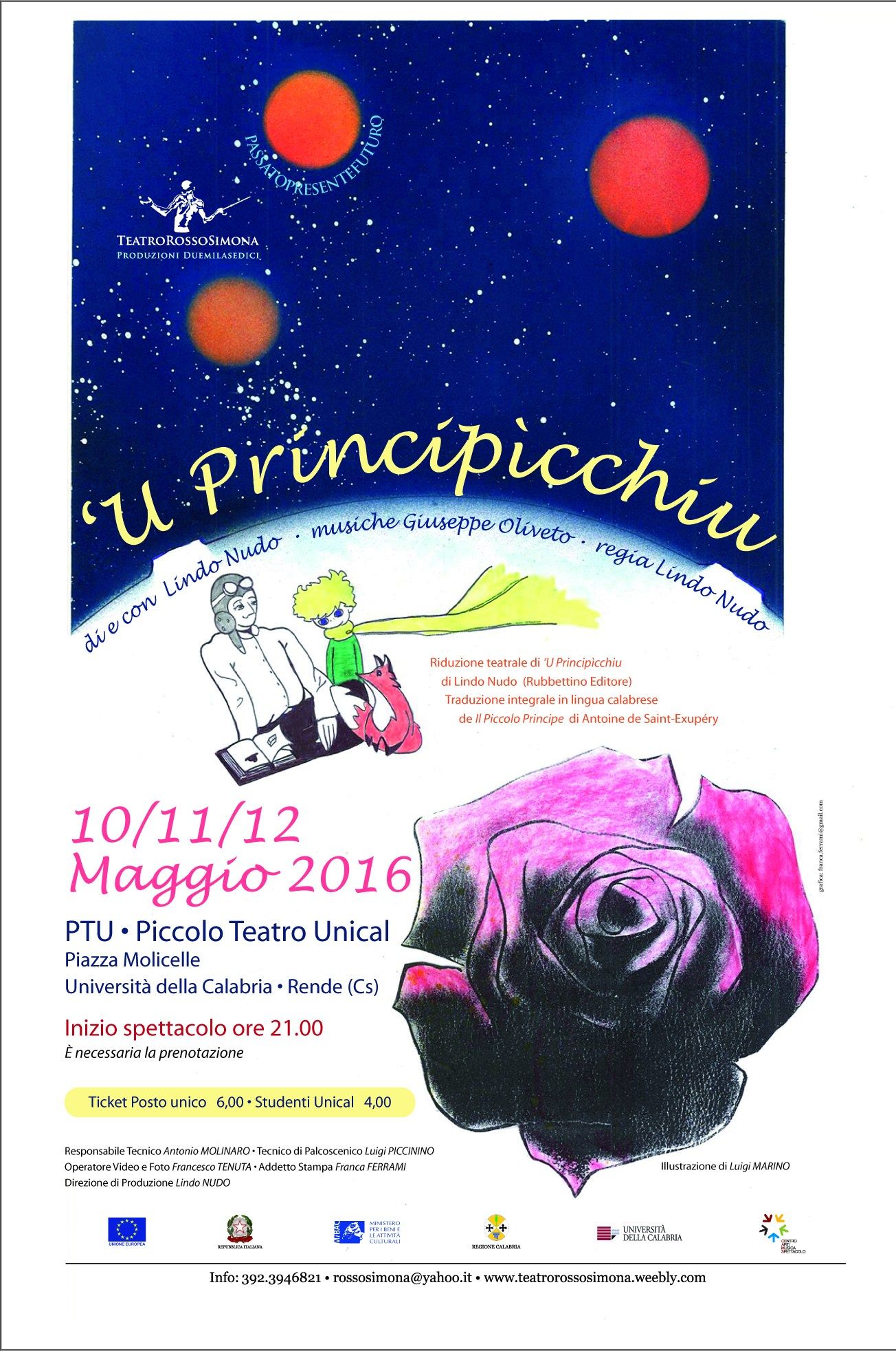 All'Unical va in scena "'U Principicchiu"