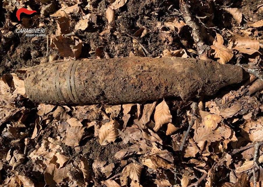 Ritrovato ordigno bellico nel Parco nazionale d'Aspromonte