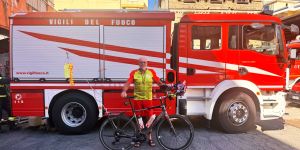 La «Calabria mi ha stregato», Jörg Richter pedala per la ricerca sulle malattie rare