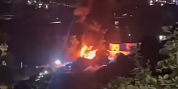 Divampa incendio a Vibo Valentia, fiamme in un cantiere nei pressi del terminal bus