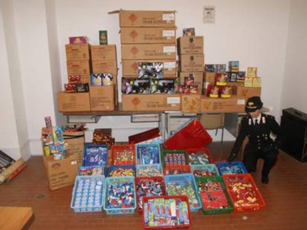 Sequestrati 6 quintali di botti in uno scantinato di Lamezia