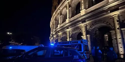 colosseo polizia notte