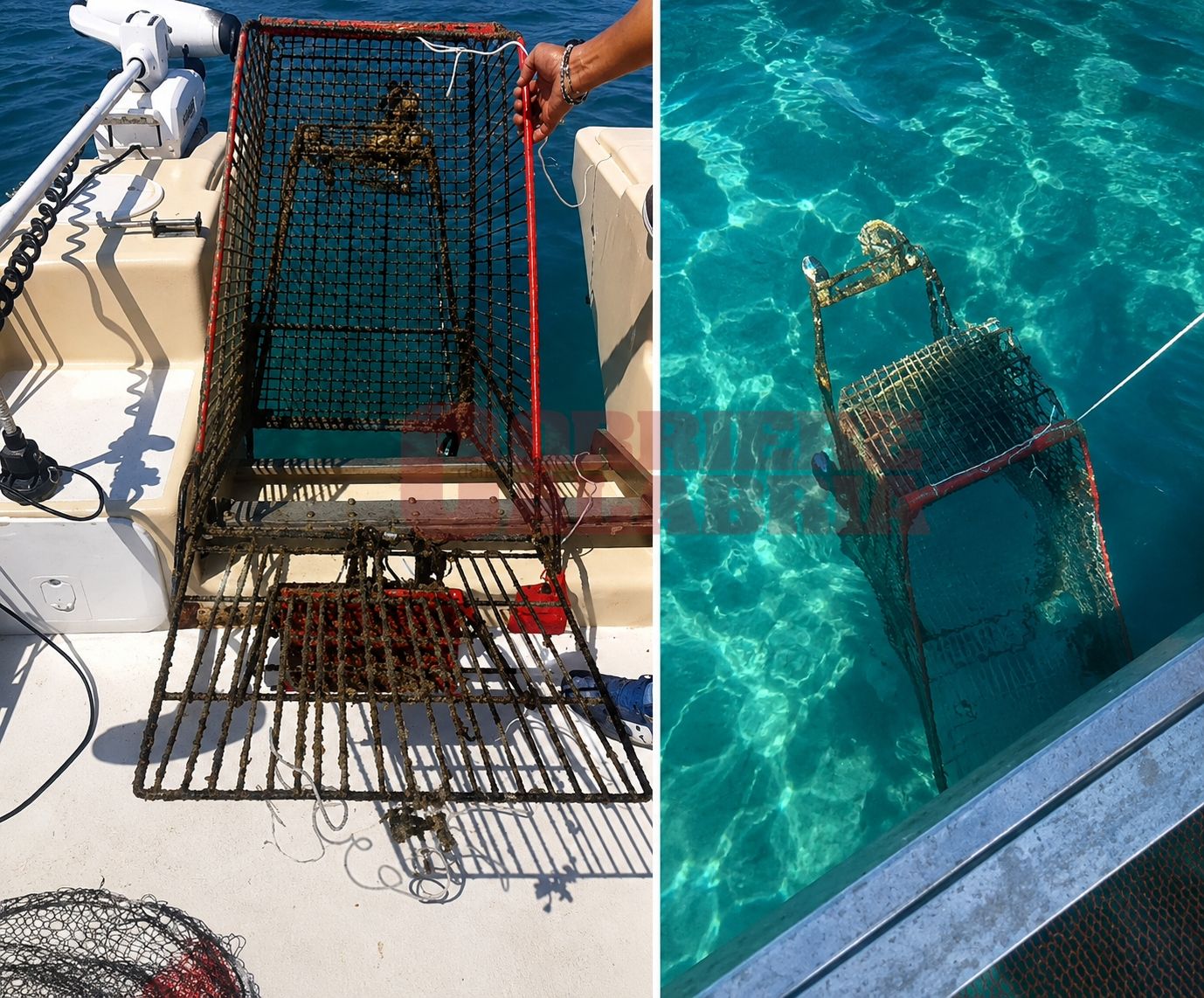 Dal mare spunta un carrello della spesa, la denuncia di Arpacal – VIDEO