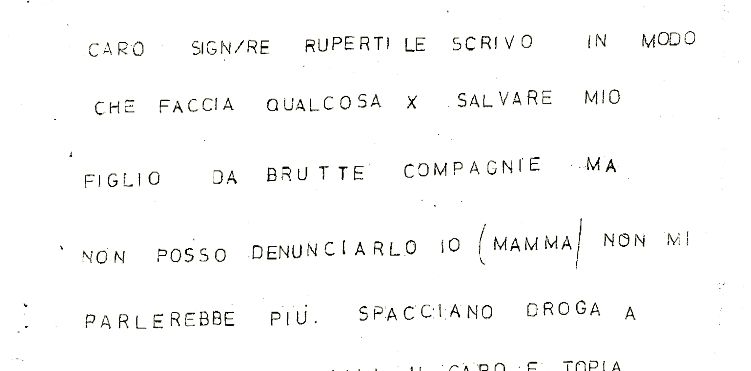 ‘Ndrangheta, narcotraffico e quella lettera anonima a Ruperti: «Faccia qualcosa per salvare mio figlio»