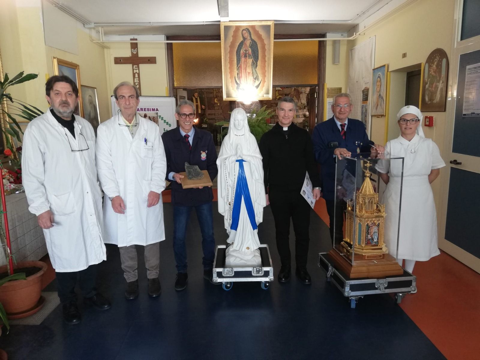 L’ospedale San Giovanni di Dio di Crotone accoglie le reliquie di Santa Bernadette