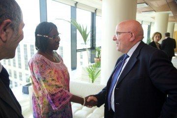 Ambasciatrice dell'Uganda in visita alla Cittadella