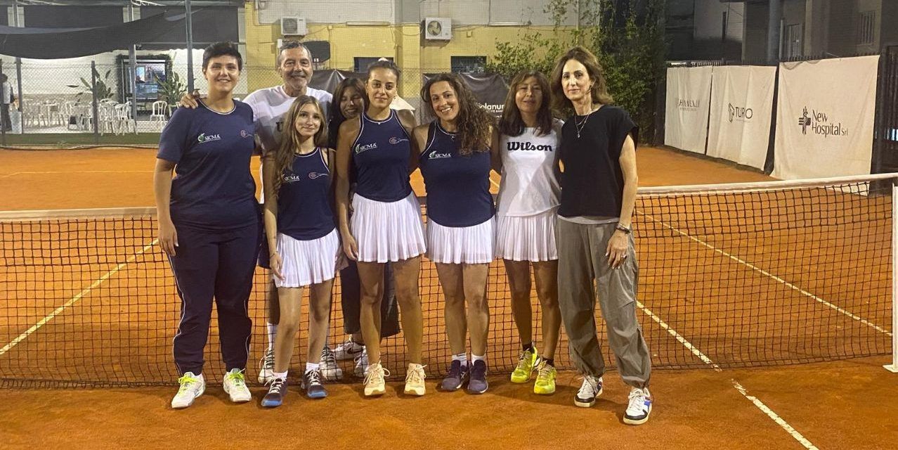 Tennis femminile, il circolo di Lamezia trionfa a Paola e ottiene la promozione in Serie C