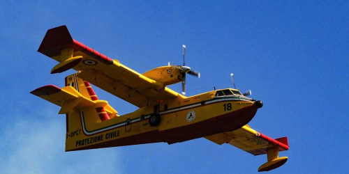 aereo incendi protezione civile