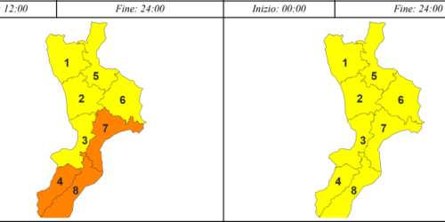 allerta da arancione a gialla