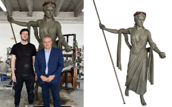 Antonio Affidato realizza la statua di Hera Lacinia