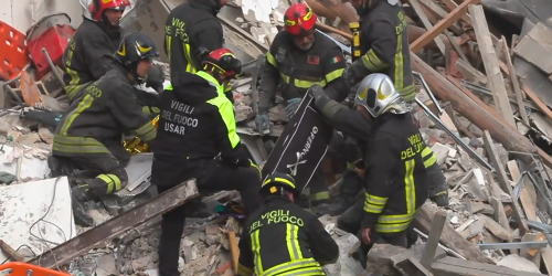 crollo palazzina roma monteverde