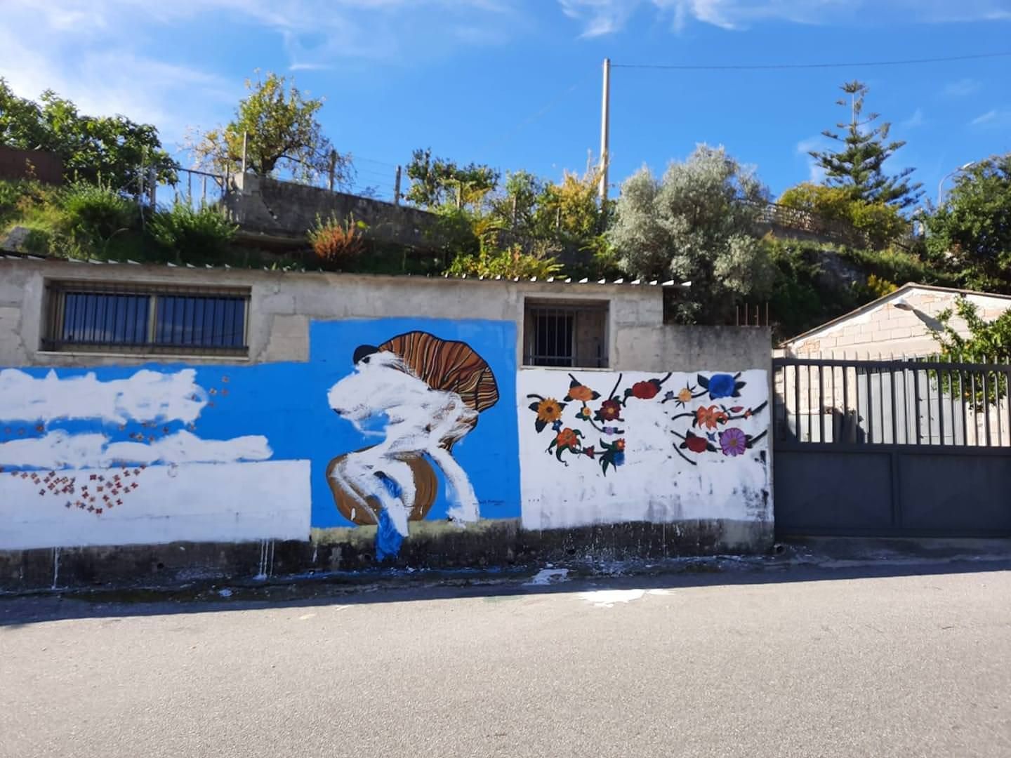 Riace, "sfregio" al murales dedicato a Peppino Impastato