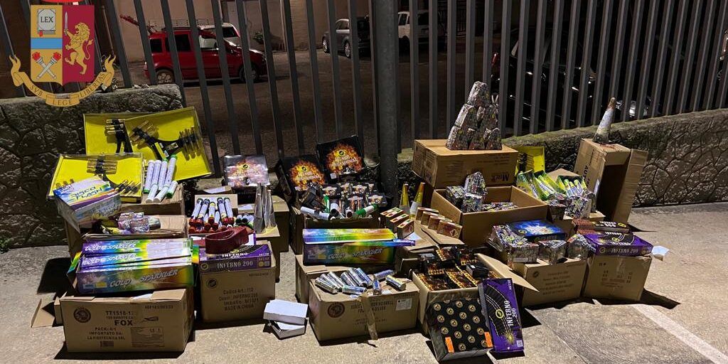 Detenzione abusiva di oltre 100 chilogrammi di artifizi pirotecnici, tre persone denunciate a Soriano Calabro