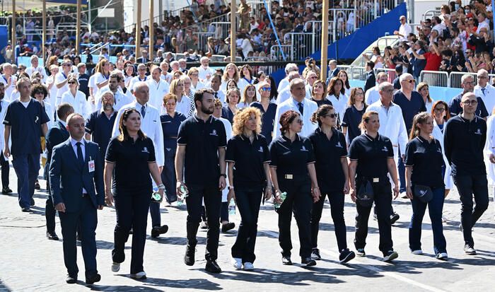 La prima volta dei medici alla parata ai Fori Imperiali
