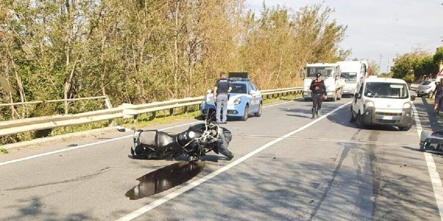 San Lucido, scontro tra auto e moto: ferito grave trasportato in elisoccorso