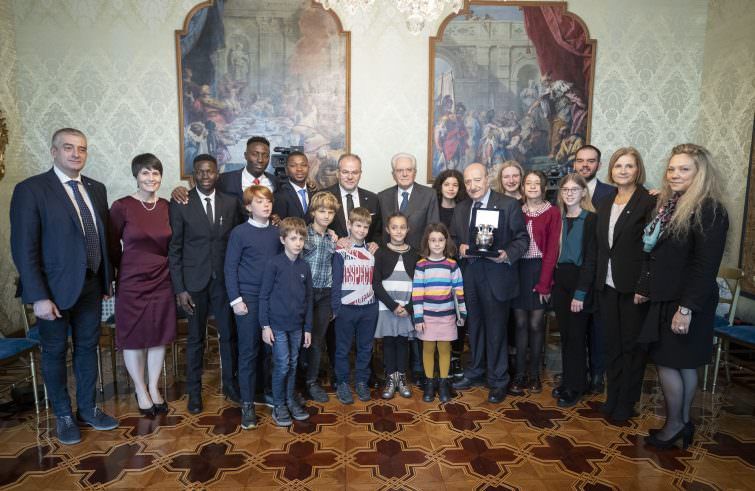 Giornata dell'Infanzia, al Quirinale gli ambasciatori Unicef Affidato e Cristoforetti