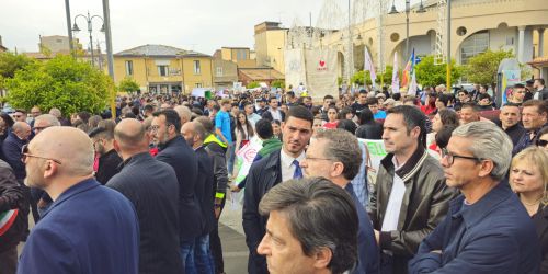 alecci manifestazione a Isola Capo Rizzuto
