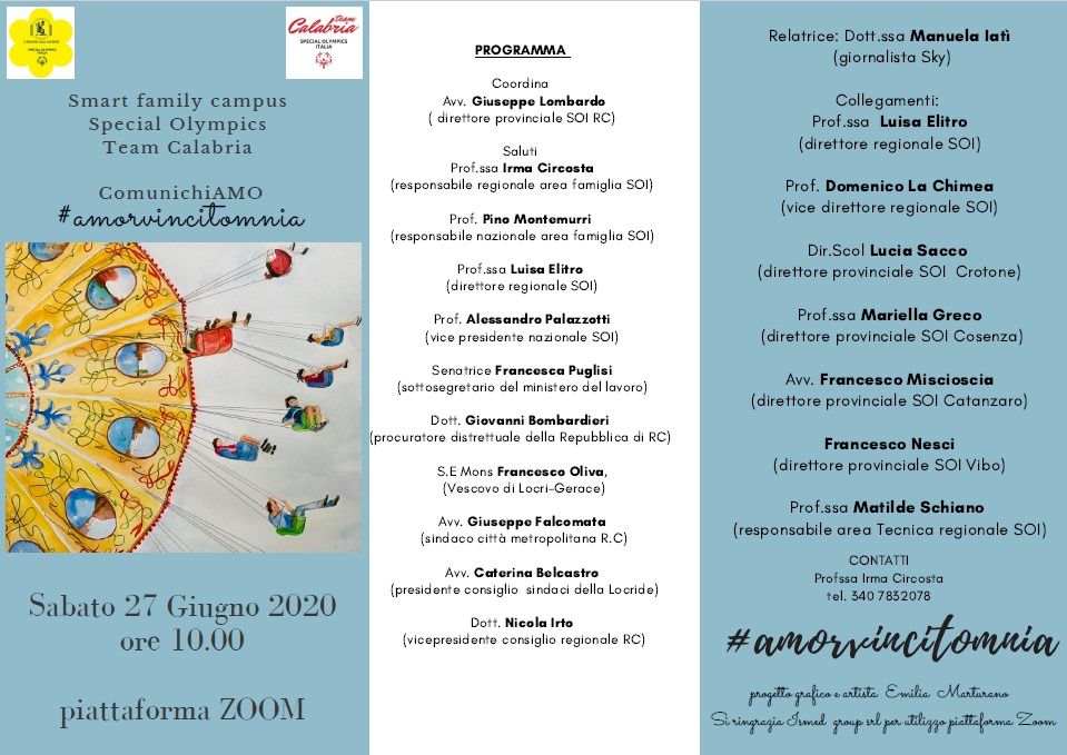 “Family campus Calabria”, al via l'edizione 2020