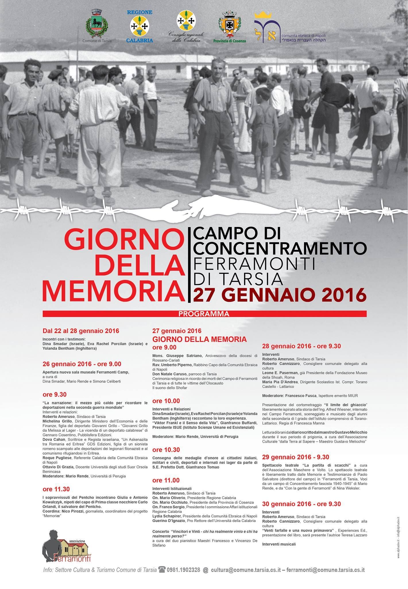 A Ferramonti tanti eventi per coltivare la memoria