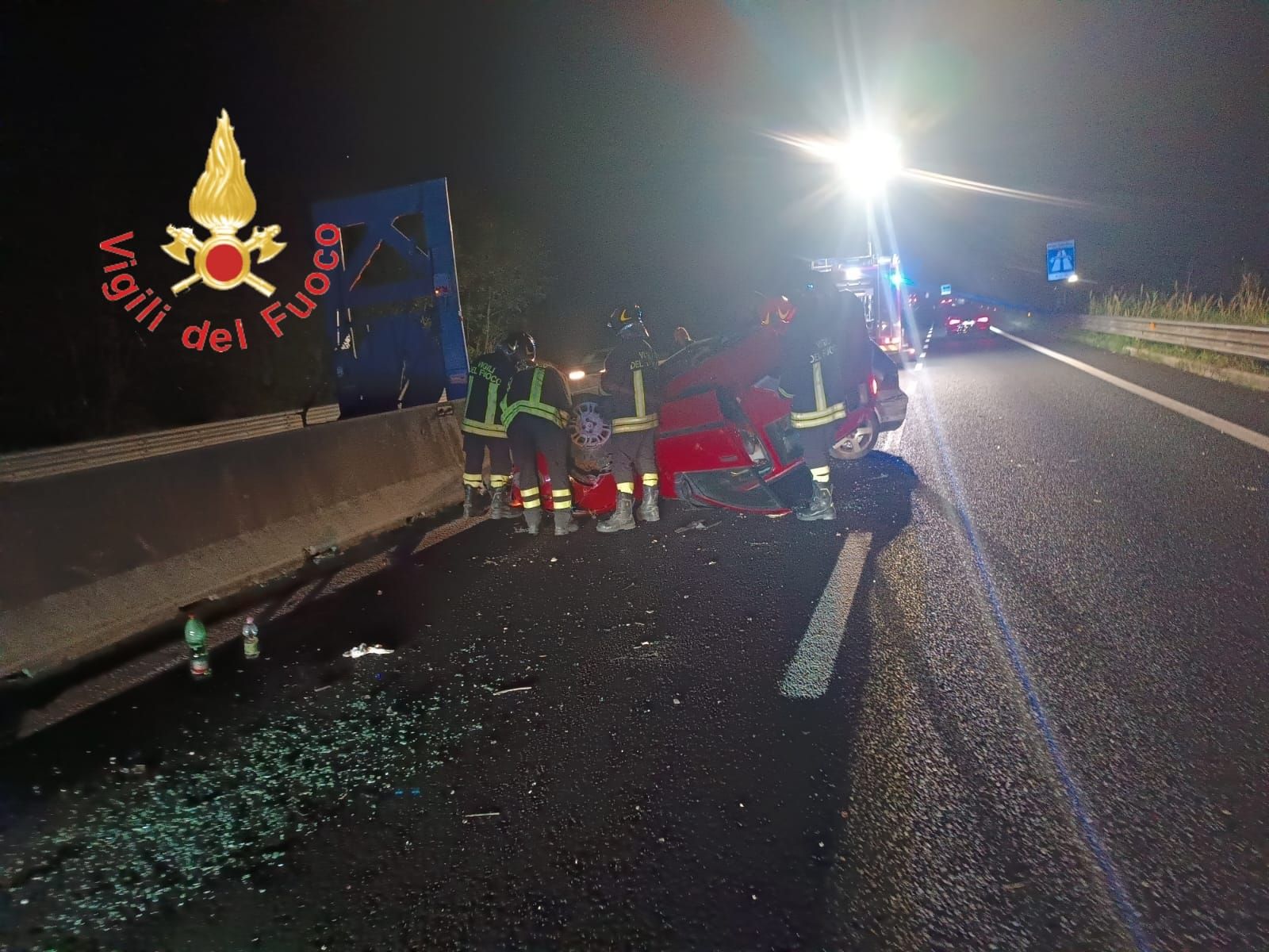 Incidente sulla SS280: una Panda si ribalta tra Settingiano e Martelletto, in ospedale i 4 passeggeri