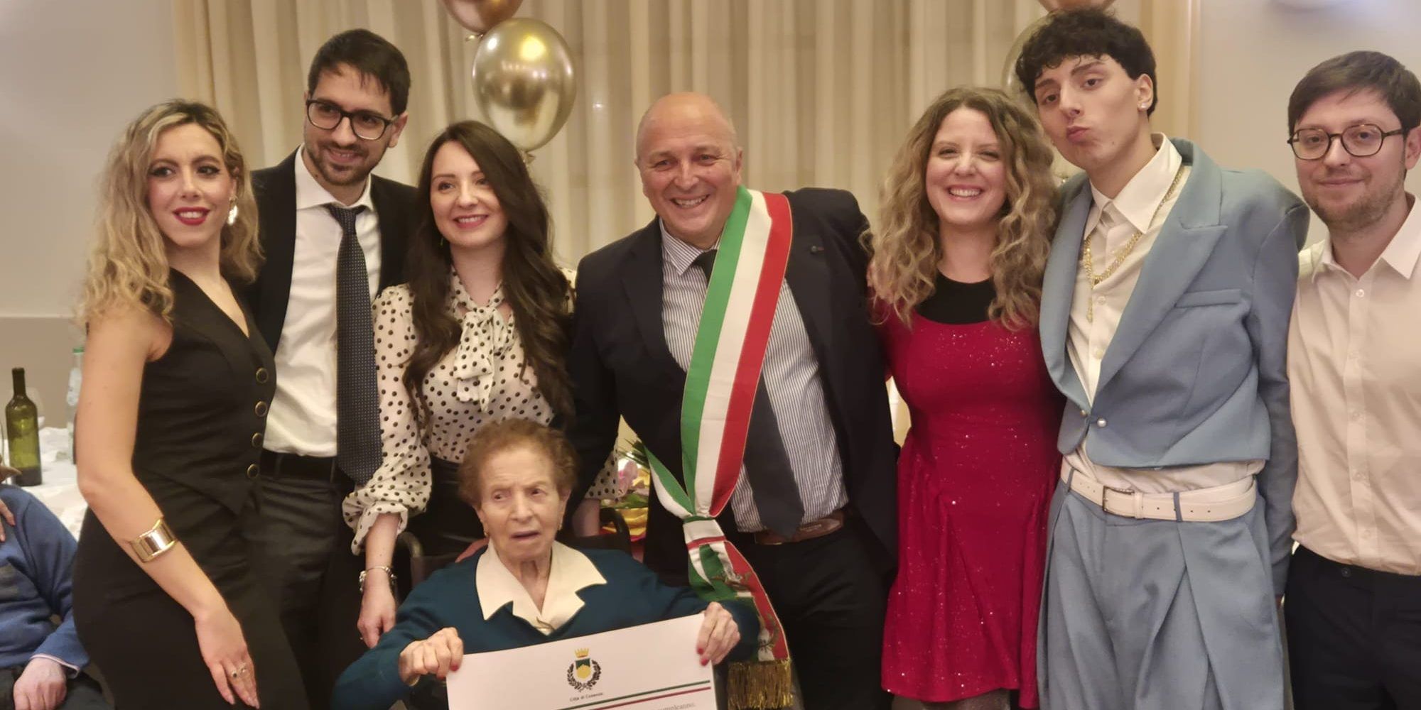 Cosenza festeggia i 100 anni della signora Carolina Blasi