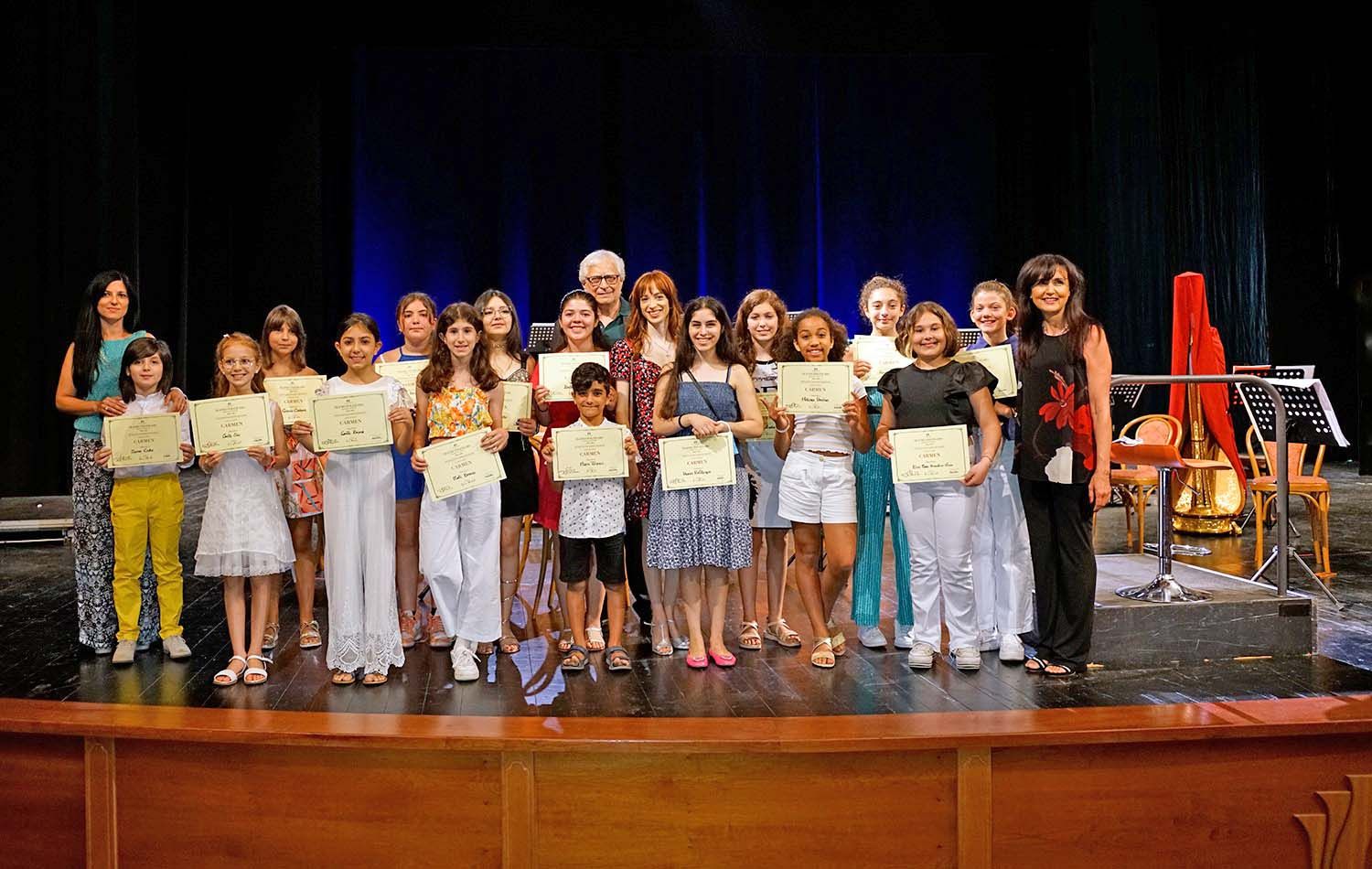 Politeama, attestati al Coro di voci bianche per l’esibizione nella “Carmen”