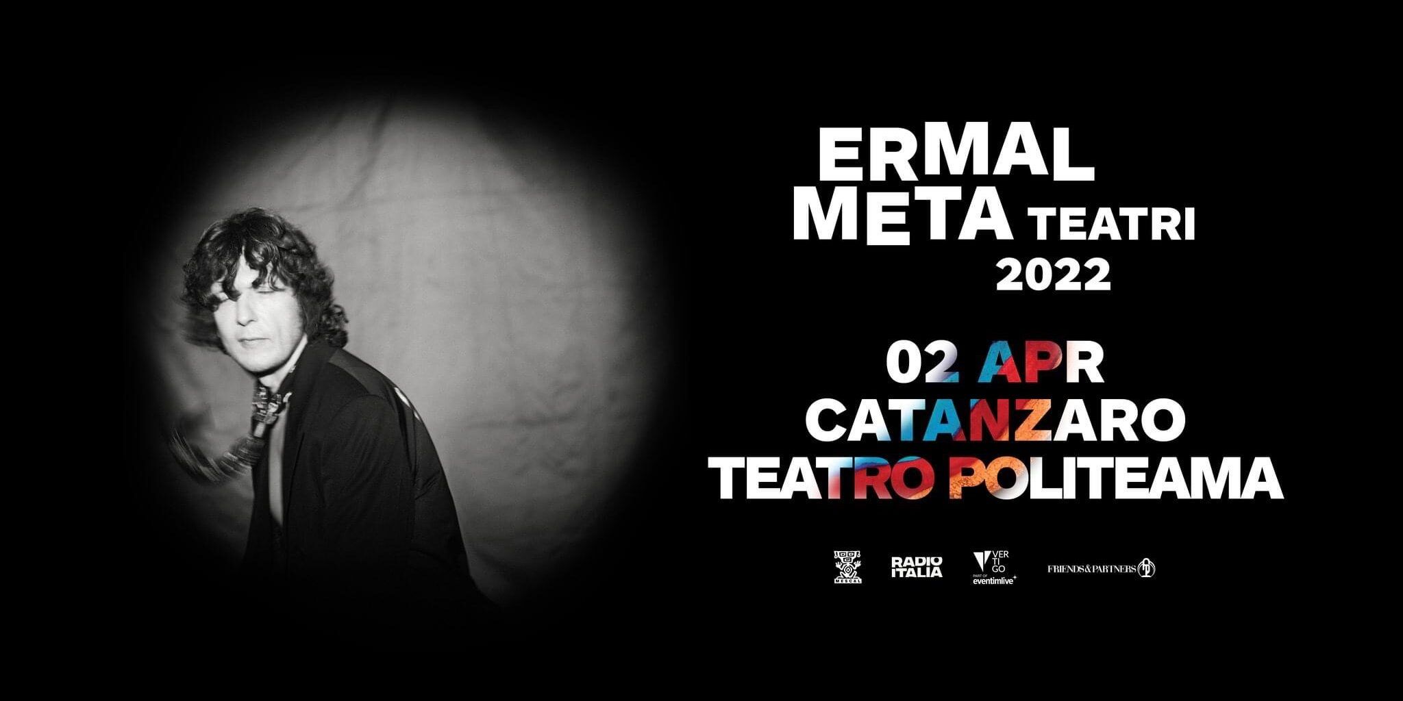 Ermal Meta in concerto al Politeama di Catanzaro il 2 aprile