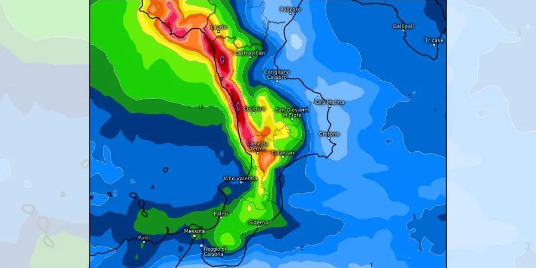 Maltempo in Calabria, domani allerta arancione sul versante tirrenico. Scuole chiuse in diversi comuni – L’ELENCO