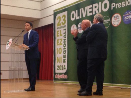 Renzi: «Votate Oliverio per il bene dei vostri figli»