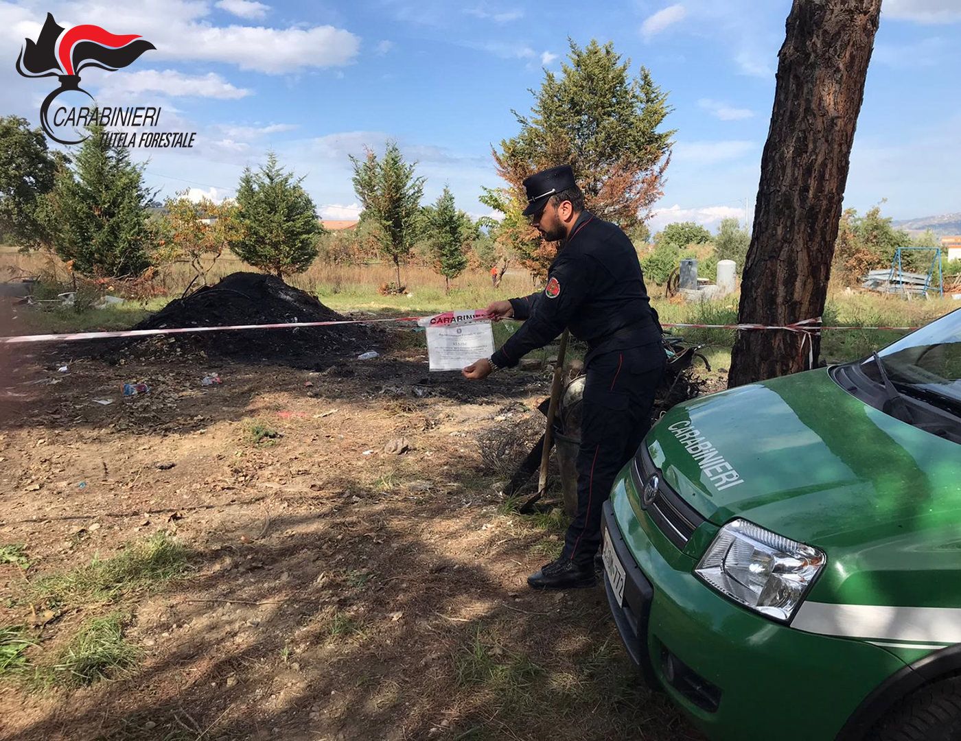 Montalto, beccati a bruciare rifiuti. Quattro persone denunciate